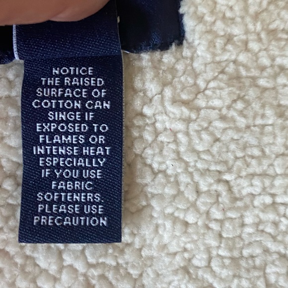 Lands' End women's red plaid flannel sherpa fleece lined long robe size XS - Picture 14 of 15